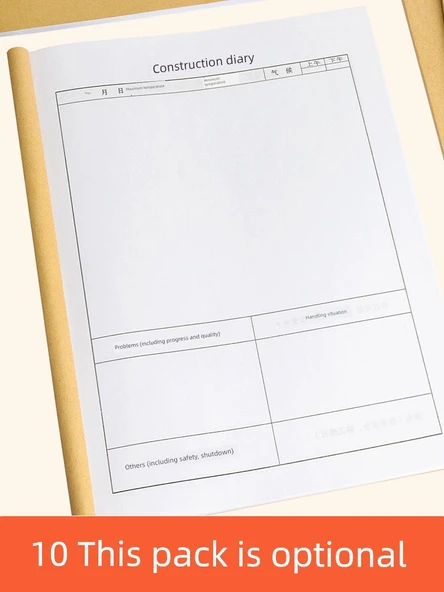 A4 Yan İstasyon Denetim Kaydı 11238 - 10'lu Paket - Resim 2