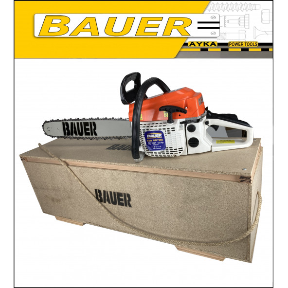 Bauer Germany Ahşap Kasalı X-Torq 9500 Benzinli Ağaç Kesim Motoru Bıçkı Dal Kesim Makinası 6.9 Hp