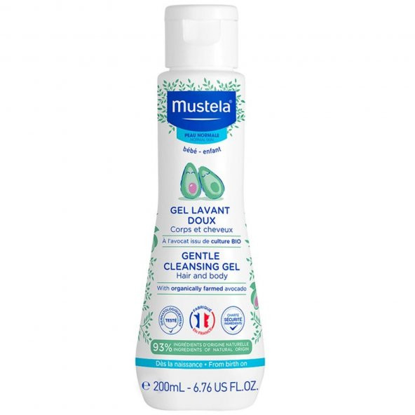 Mustela Gentle Cleansıng Gel Saç ve Vücut Şampuanı 200 ml