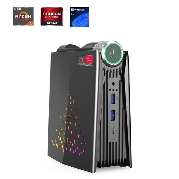 NiPoGi S3A AMD Ryzen 5 7430U 16GB DDR4 512GB SSD DPHDMIType-CWi-Fi 6Bluetooth 5.2 WIN11 Mini PC - 3