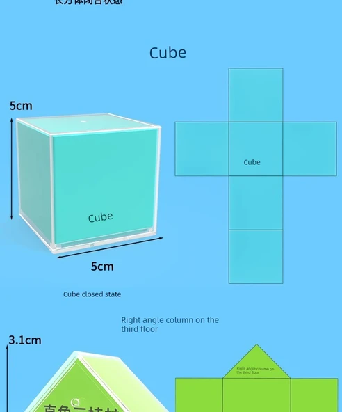 Perspektif Geometri Gösterim Modeli - Altıncı Sınıf Seti - 12 Parça + Silindirik Koni - 9