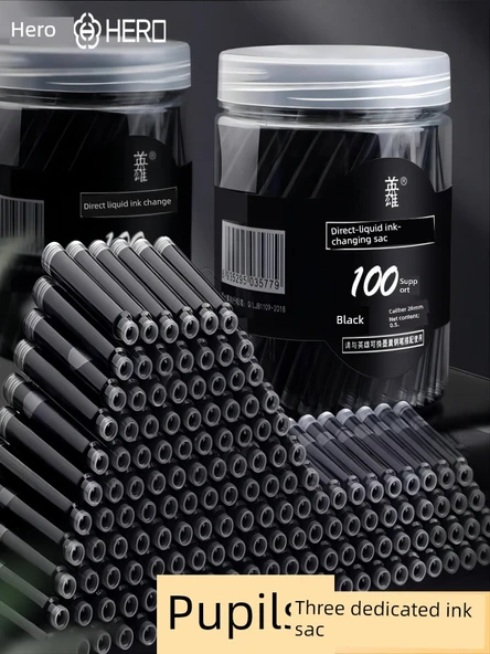 Saf Mavi Silinebilir Mürekkep Kalemi - 200 Mürekkep Kesesi - 3.4mm - 2