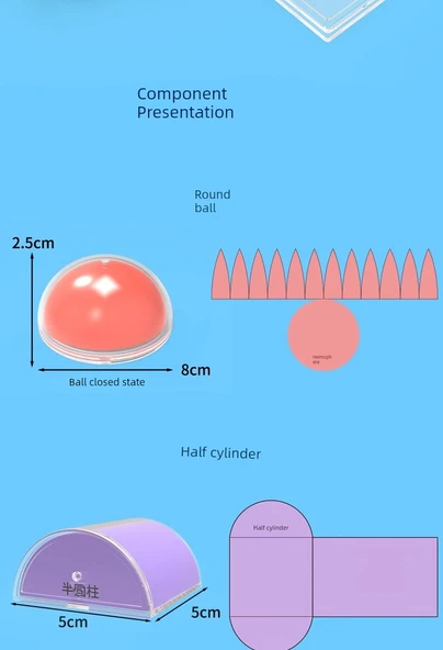 Perspektif Geometri Gösterim Modeli - Üçüncü Sınıf Seti - 16 Parça + Manyetik Puan Problemi + Manyetik Alan ve Çevre - 4