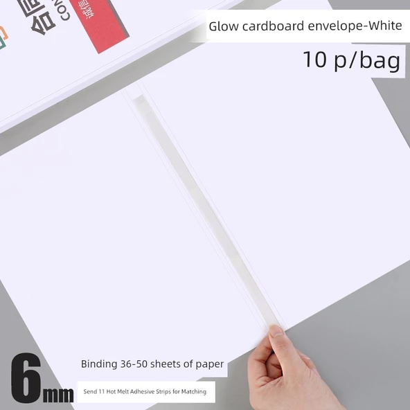Pürüzsüz Zarf 6mm-10 Paket 36-50 Yapışkanlı