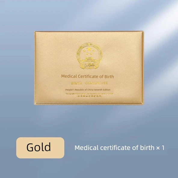 Standart Altın Doğum Belgesi Kılıfı