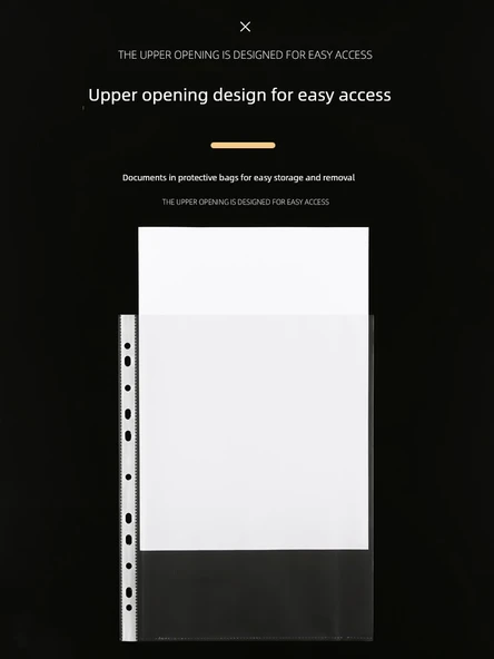 Plastik Dosya Klasörü - Orta Kalın 5C/100 Paket - Resim 4