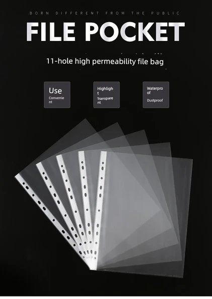 Plastik Dosya Klasörü - Orta Kalın 5C/100 Paket - Resim 7