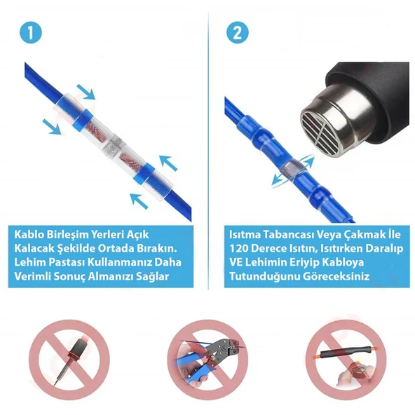 Ayt Powermaster PM-24703 Dahili Lehimli Mühür Makaron 300 Adet 4 Boy Isıyla Daralan Kablo Koruması Kablo Kaplama Makaron - 2