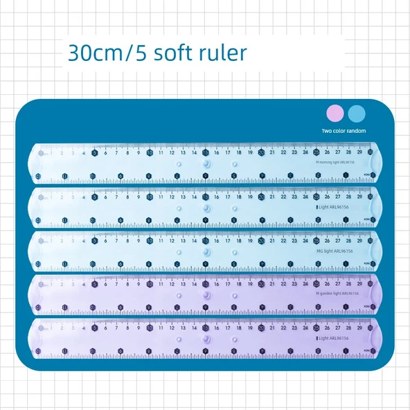 Göz Koruma Yumuşak Cetvel Seti - 30cm 5 Yumuşak Cetvel