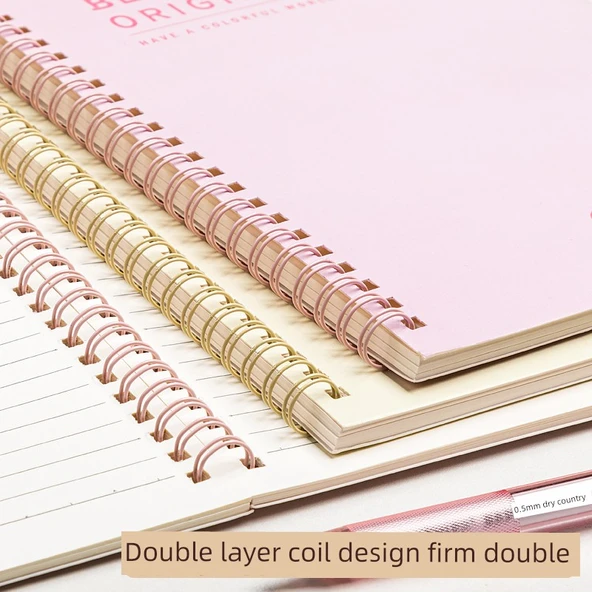 A5 Spiral Defter - Mavi Deniz, Yeşil Söğüt - 2 Paket - 6