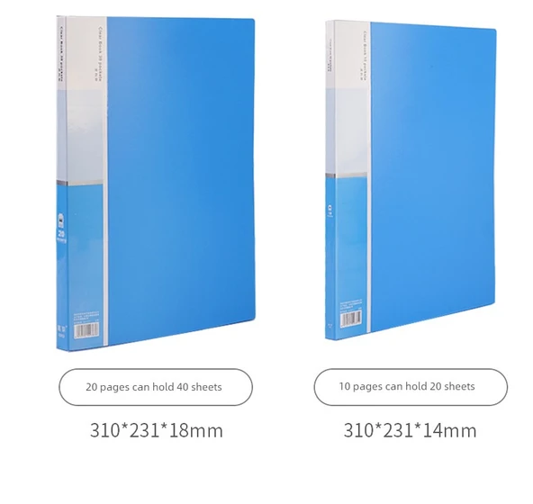 PVC Ödül Koleksiyonu Kitap Klasörü - Klasik Mavi - 60 Sayfa - 10