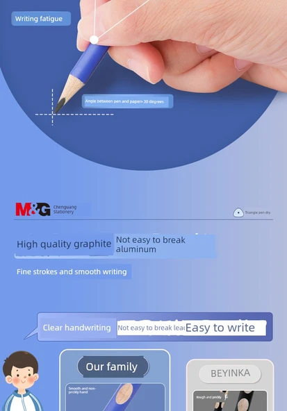 Kahverengi Kalem Seti - Pudra Çubuğu HB - 12 Kalem - El Kalemtraşı ve 5 Silgi ile - Resim 11