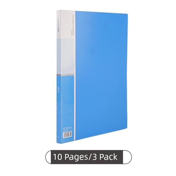 PVC Ödül Koleksiyonu Kitap Klasörü - Klasik Mavi - 10 Sayfa