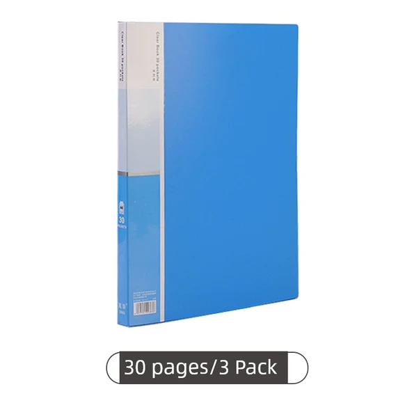 PVC Ödül Koleksiyonu Kitap Klasörü - Klasik Mavi - 30 Sayfa