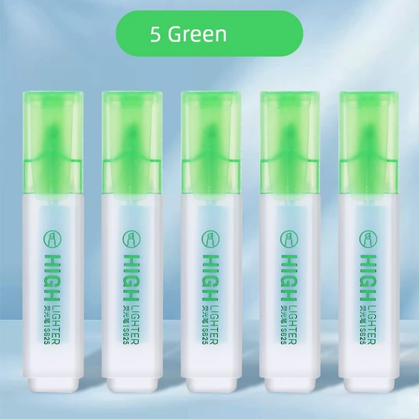 Fluoresan Kalem - 5-Adet-Matcha Yeşil