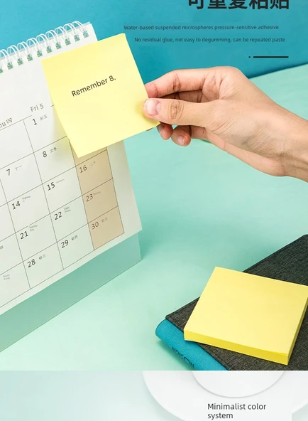 Deli Post-It Not Defteri - 76x76mm - 100 Yaprak - Kaliteli Kağıt - 11