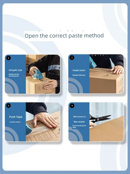 Şeffaf Paketleme Bandı - Derin Köri - 45mm Genişlik - 30y Uzunluk - İki Rulo - 5