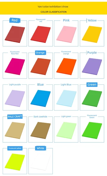 A4 Flüoresan Turuncu Yapışkan Etiket Kağıdı - 50 Sayfa - Resim 8