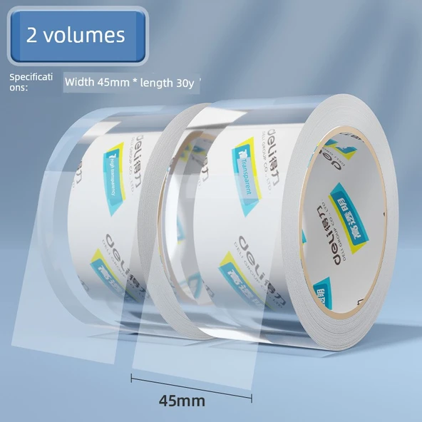 Ultra Şeffaf Paketleme Bandı - 45mm x 30y - 2 Rulo