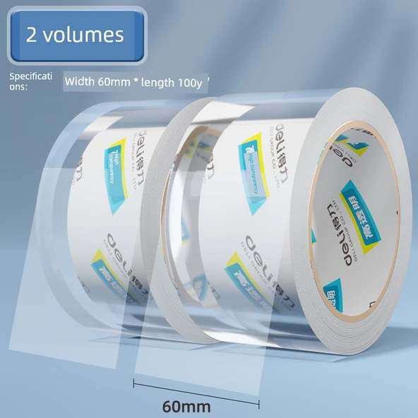 Ultra Şeffaf Paketleme Bandı - 60mm x 100y - 2 Paket