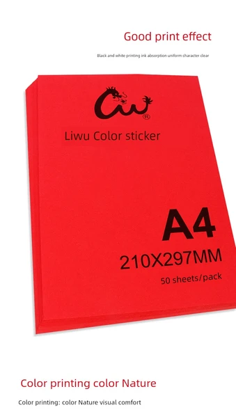 A4 Flüoresan Turuncu Yapışkan Etiket Kağıdı - 50 Sayfa - Resim 10