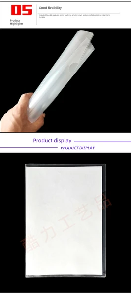 A3 Şeffaf L Şeklinde Dosya Klasörü - 31.5*44cm - 10 Adet - 8