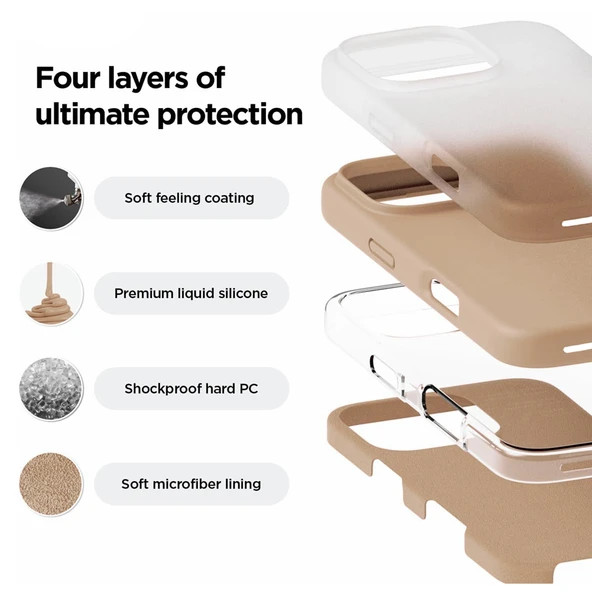 iPhone 16 Pro Kılıf Nano Lansman Silikon Kapak - Resim 10