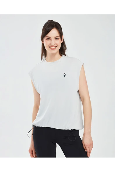 Soft Touch W Tank T-shirt Kadın Gri Tshirt S241128-035