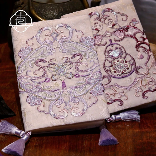 El Yapımı Nakışlı Defter A5 - Spirit Pearl Büyülü Yılan - Çok Fonksiyonlu Sayfa - 4