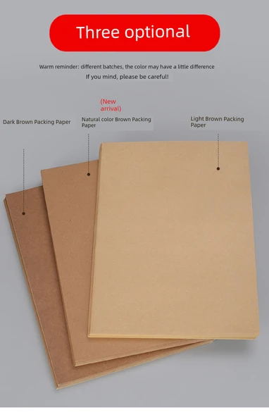 Kraft Kağıt Yapışkan Etiket A5 Kahverengi Ambalaj Kağıdı Koyu Renk 200 Sayfa - Resim 10