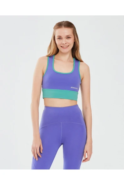 Performance Coll. W Mid Support Bra Kadın Mor Sporcu Sütyeni S241110-499
