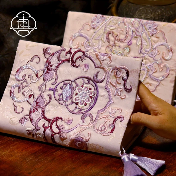 El Yapımı Nakışlı Defter A5 - Spirit Pearl Büyülü Yılan - Boş Sayfa - 6