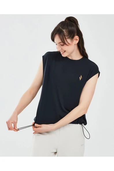 Soft Touch W Tank T-shirt Kadın Siyah Tshirt S241128-001