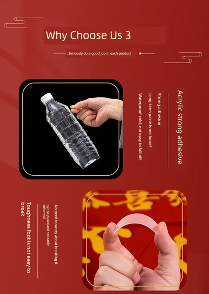 Düğün Odası Dekorasyonu İz Bırakmayan Yapışkan Bant - Smooth Sailing 1 Kutuda 60 Parça - Resim 10