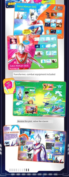 Ultraman 25. Yıl Dönümü Sticker Seti - 2 Parça (Diga) - Sticker + Kağıt Kesme + Güvenlik Makası - Resim 7