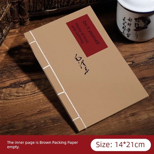 Retro Nostaljik A5 Defter - Kendin Yap Şişman
