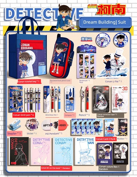 Dedektif Conan Kırtasiye Seti - Hediye Çantası - Yükseltilmiş - Resim 12