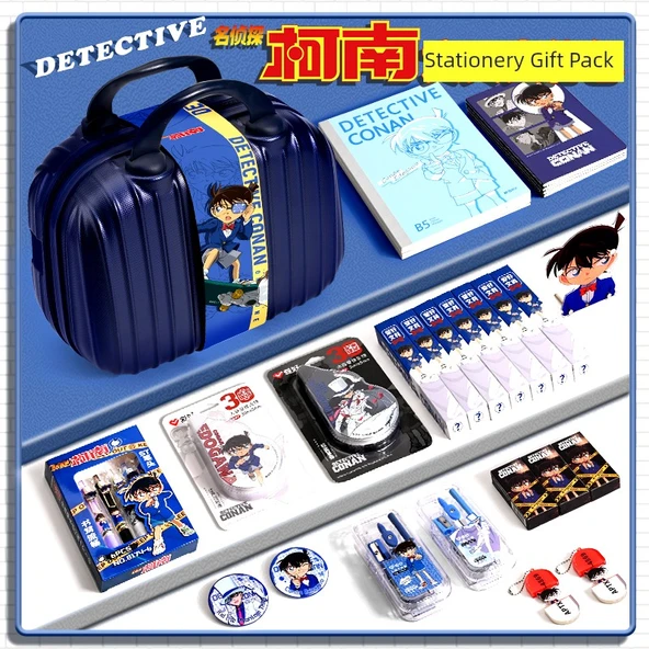 Dedektif Conan Kırtasiye Seti - Hediye Çantası - Yükseltilmiş - Resim 2
