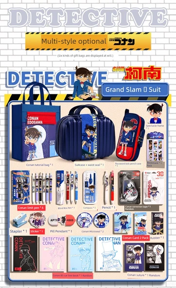Dedektif Conan Kırtasiye Seti - Hediye Çantası - Yükseltilmiş - Resim 10