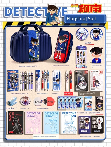 Dedektif Conan Kırtasiye Seti - Hediye Çantası - Yükseltilmiş - Resim 11