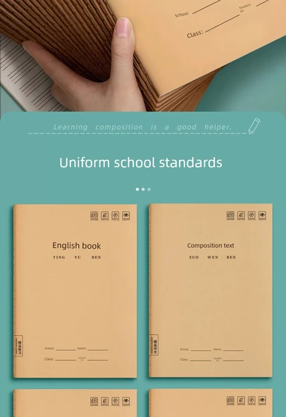 16K Kompozisyon Defteri - Kahverengi - 5 Defter - Resim 11