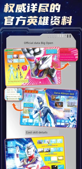 Ultraman 25. Yıl Dönümü Sticker Seti - 2 Parça (Diga) - Sticker + Kağıt Kesme + Güvenlik Makası - Resim 6