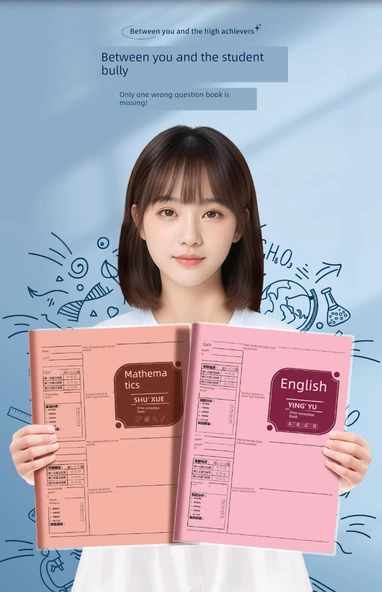 B5 Düzeltme Defteri - 10 Kitap (2 Çince + 3 Matematik + 2 İngilizce + 3 Fizik) - Resim 11