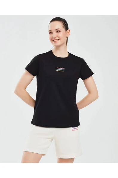 Essential W Short Sleeve T-shirt Kadın Siyah Tshirt S241006-001