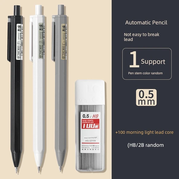 HB Mekanik Kalem - 0.5mm - B Sertlik - 1 Kalem - 100 Kurşun Ucu