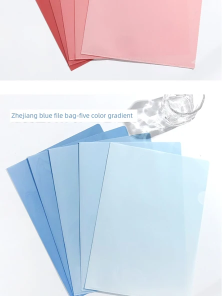 A4 Kağıt Depolama Klipsi - Gradyan Mor - Kalınlaştırılmış 20 Paket - Resim 10