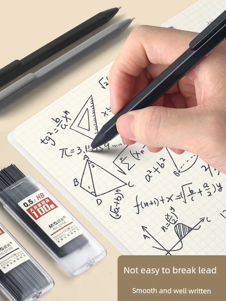 HB Mekanik Kalem - 0.5mm - B Sertlik - 1 Kalem - 100 Kurşun Ucu - 4