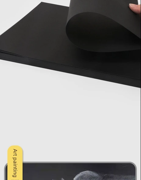 Siyah Karton Levha - 150g - 8 Açık - 50 Adet (Hafif Kalın) - Resim 11