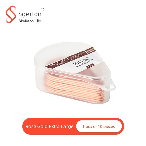 Yaratıcı Su Damlası Kağıt Klibi - Rose Gold (Büyük 10)