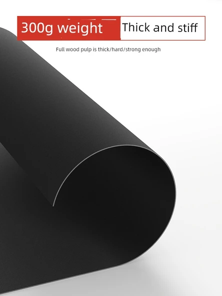 A3 Siyah Karton - 50 Yaprak - Kalın 230g - Resim 4